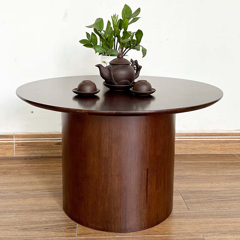 bàn sofa tròn gỗ